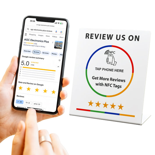 13.56Mhz programmable nfc Review Card Multi platform applications  Fast Feedback Reviews NFC display bending card standing brand bracket Support customization